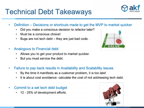 Tech Debt Takeaways